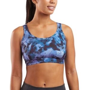 Title Nine Sports Bra Size 34C Color Aurora Deep Teal Blue
